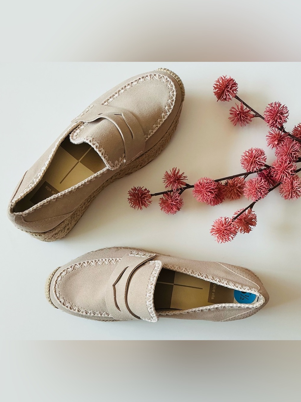 DV by Dolce Vita Jalia Platform Espadrille Loafers Sz 6.5